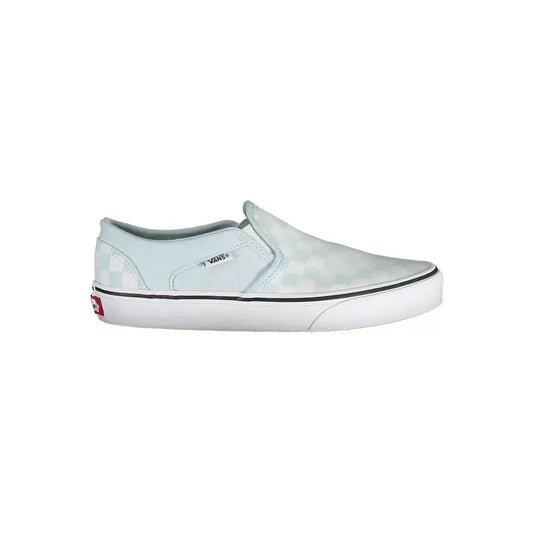 Vans Chic Light Blue Sporty Sneakers with Logo Accent Vans