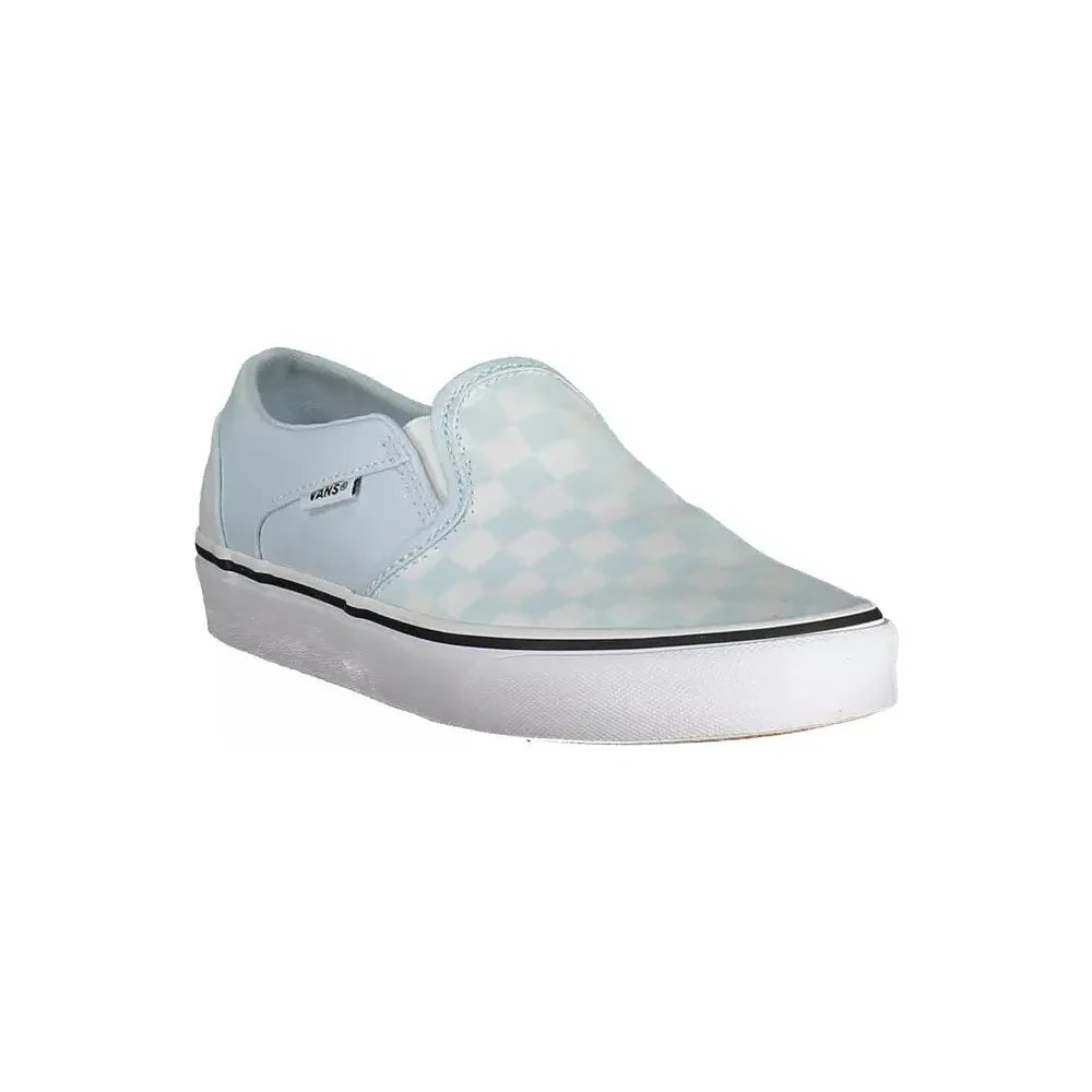 Vans Chic Light Blue Sporty Sneakers with Logo Accent Vans