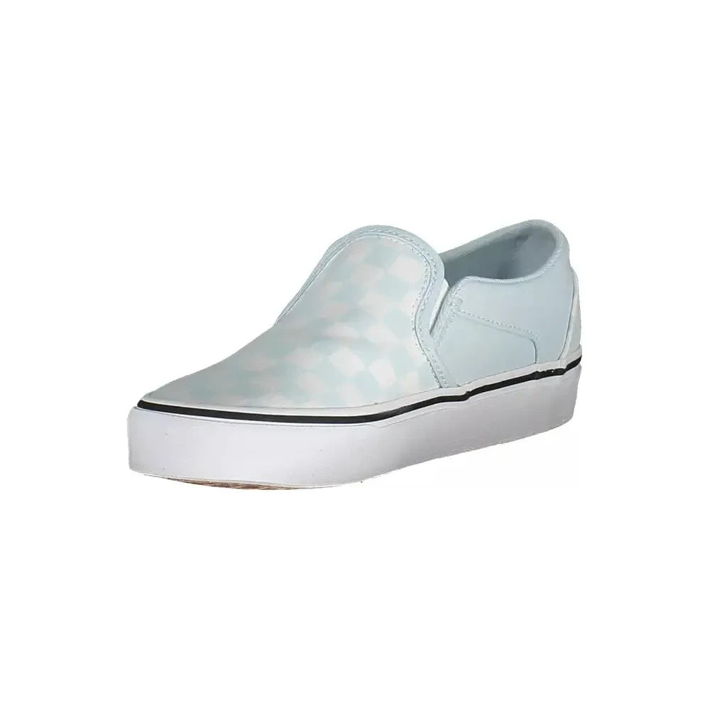 Vans Chic Light Blue Sporty Sneakers with Logo Accent Vans