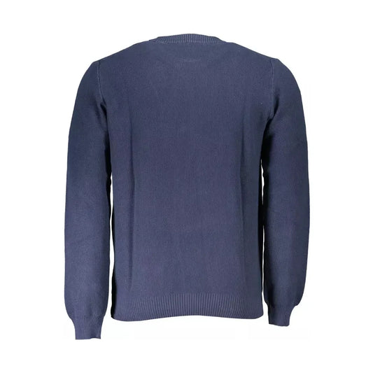 North Sails Blue Cotton Men Sweater North Sails