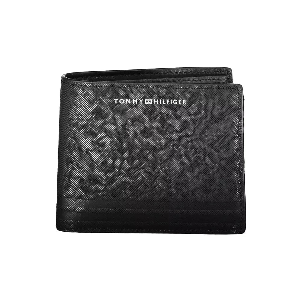 Tommy Hilfiger Chic Black Leather Bifold Wallet Tommy Hilfiger