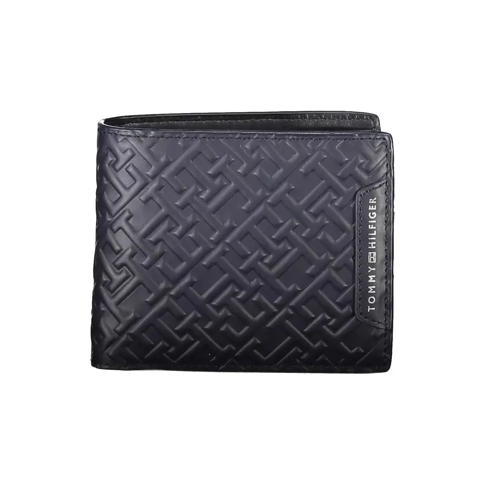 Tommy Hilfiger Blue Leather Bi-Fold Men's Wallet Tommy Hilfiger