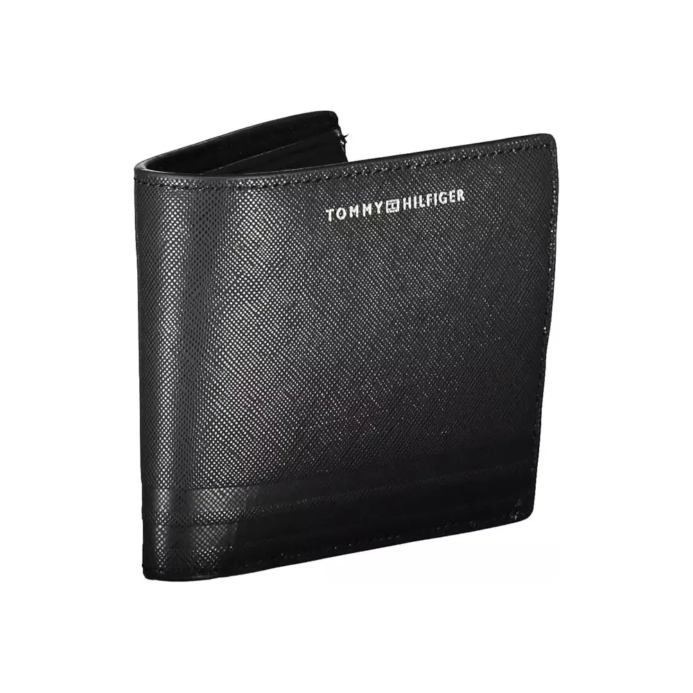 Tommy Hilfiger Chic Black Leather Bifold Wallet Tommy Hilfiger