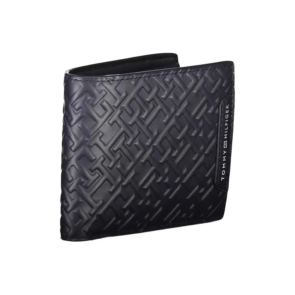 Tommy Hilfiger Blue Leather Bi-Fold Men's Wallet Tommy Hilfiger