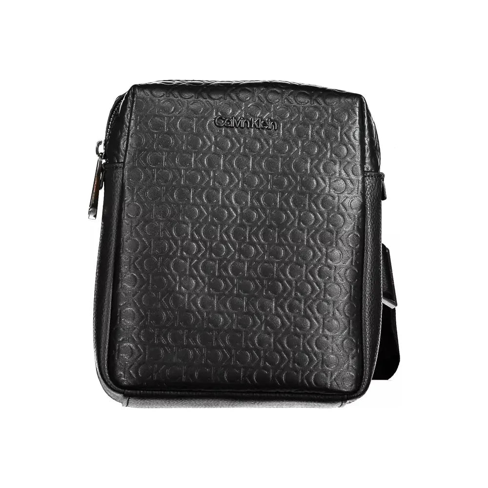 Calvin Klein Elegant Black Shoulder Bag with Contrast Details Calvin Klein