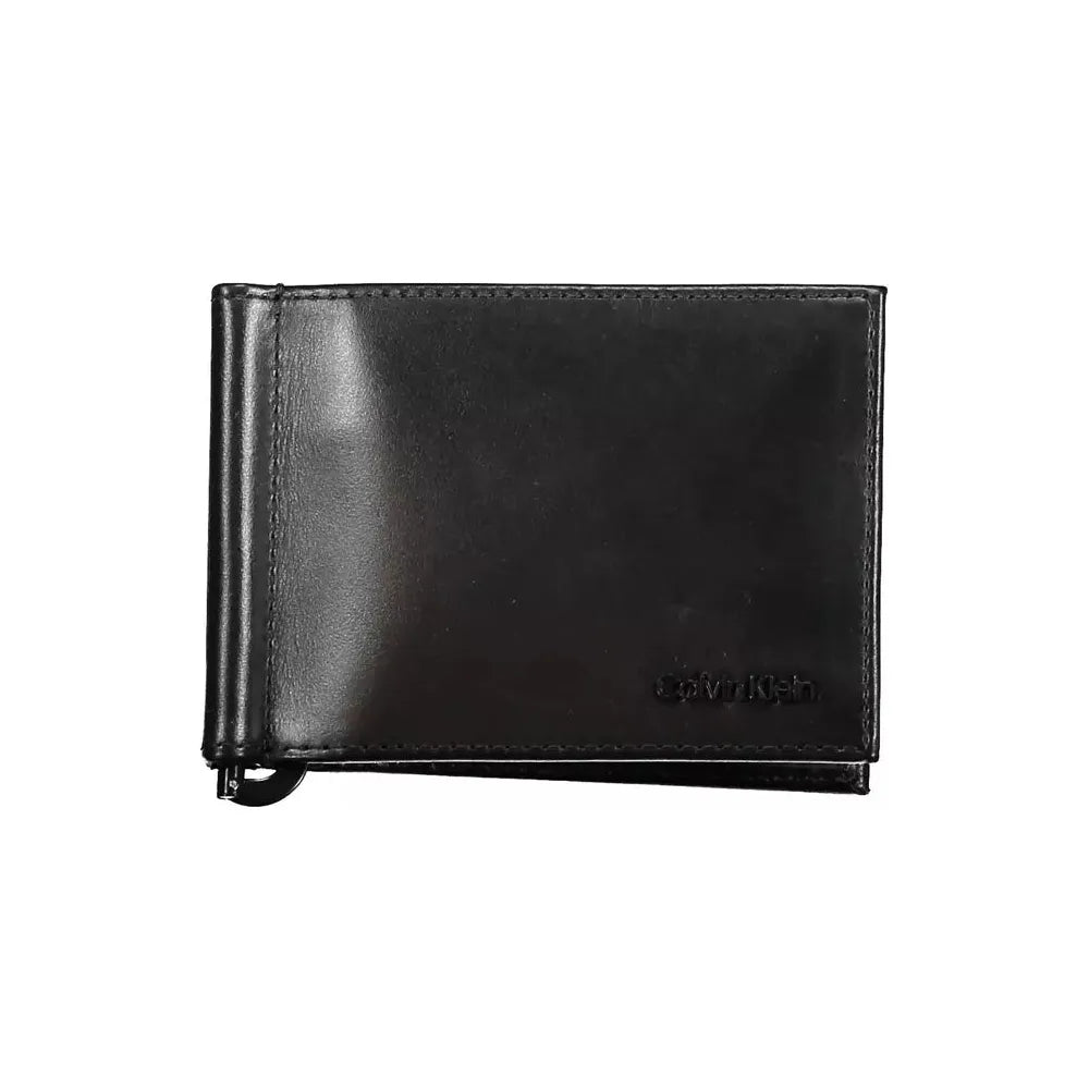 Calvin Klein Sleek Black Leather Wallet with RFID Block Calvin Klein