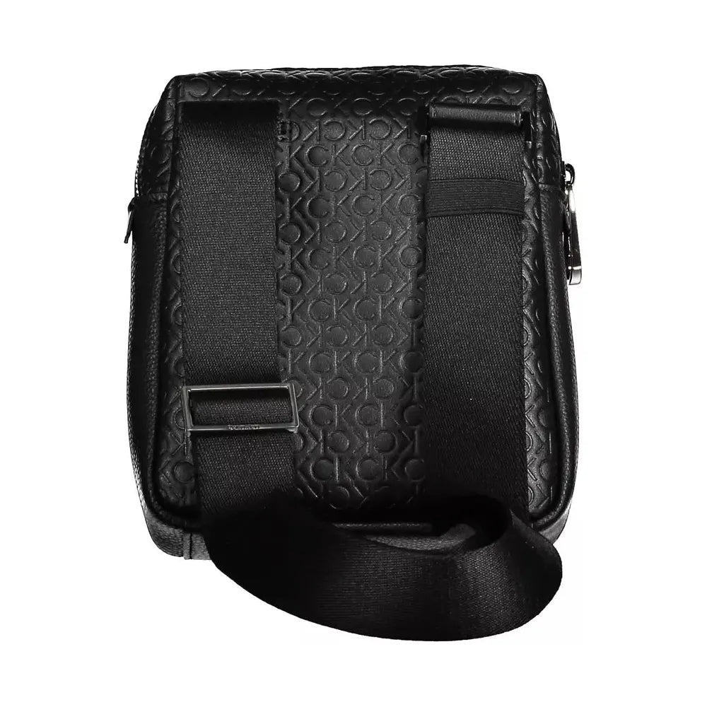 Calvin Klein Elegant Black Shoulder Bag with Contrast Details Calvin Klein