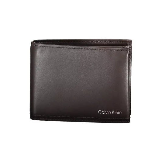 Calvin Klein Brown Leather Men Wallet Calvin Klein