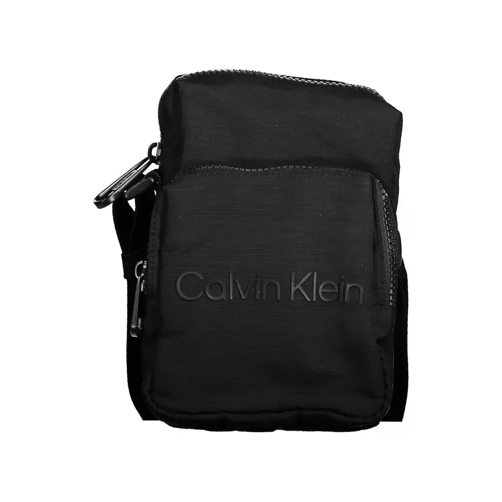 Calvin Klein Sleek Black Shoulder Bag for the Modern Man Calvin Klein