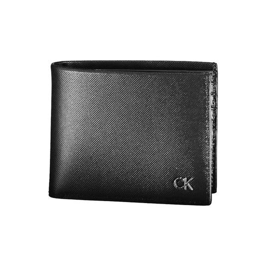 Calvin Klein Sleek Black Leather RFID-Blocking Wallet Calvin Klein