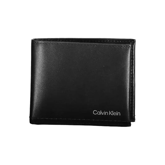 Calvin Klein Sleek Black Leather RFID Blocking Wallet Calvin Klein