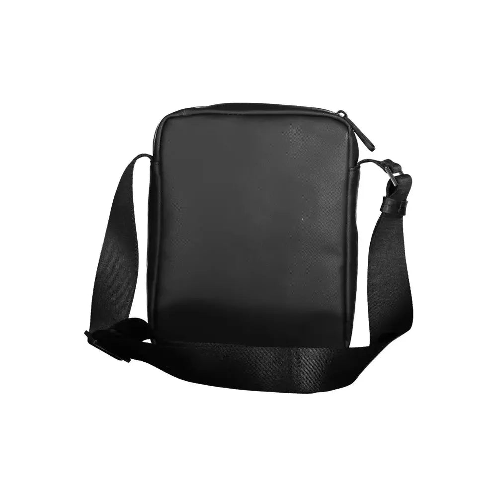 Calvin Klein Sleek Black Contrast Detail Shoulder Bag Calvin Klein