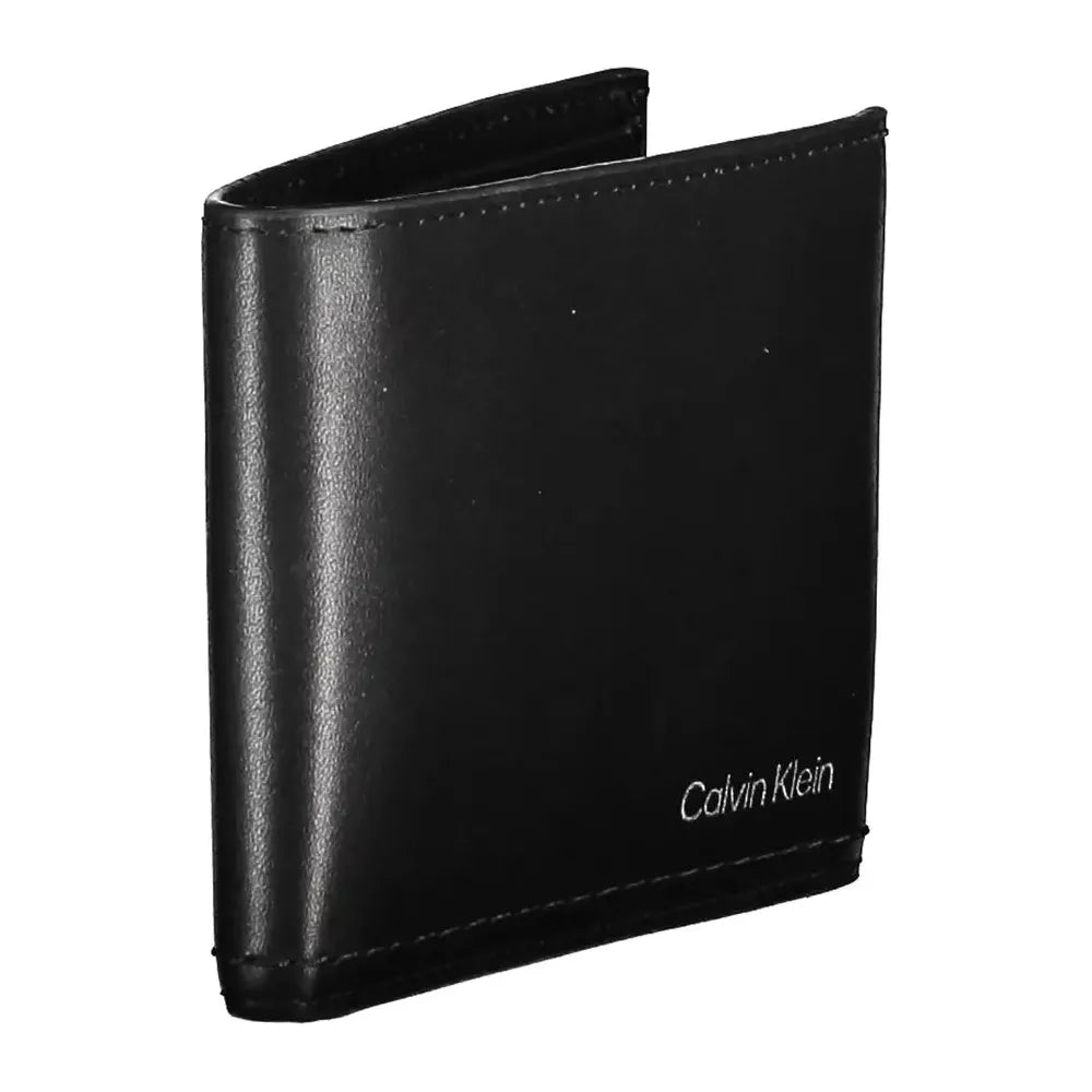 Calvin Klein Sleek Black Leather RFID Blocking Wallet Calvin Klein