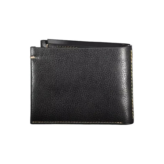 La Martina Sleek Black Leather Wallet for the Modern Man La Martina