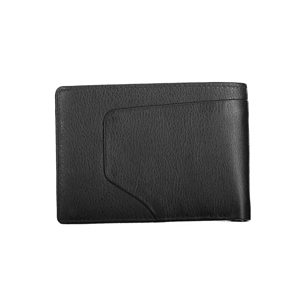 Piquadro Elegant Black Leather Wallet with RFID Blocker Piquadro