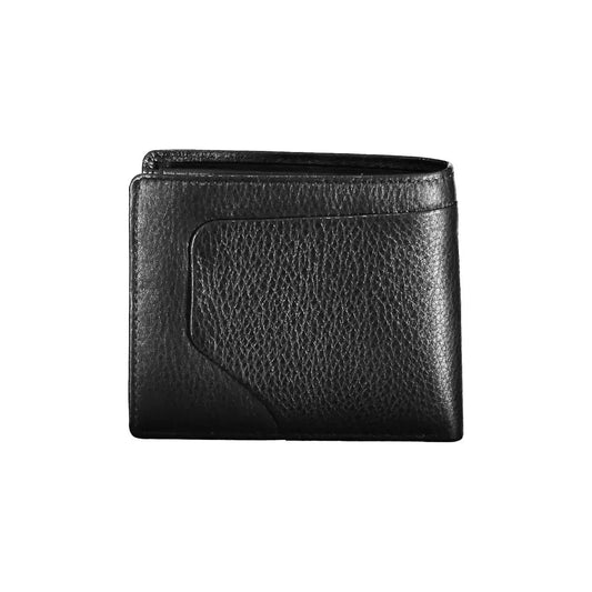 Piquadro Sleek Black Leather Bifold Wallet with RFID Block Piquadro