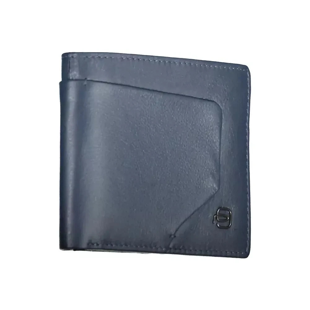 Piquadro Sleek Dual-Compartment Leather Wallet with RFID Block Piquadro