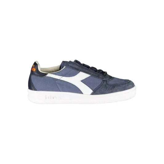 Diadora Blue Contrasting Lace-Up Luxury Sneakers Diadora