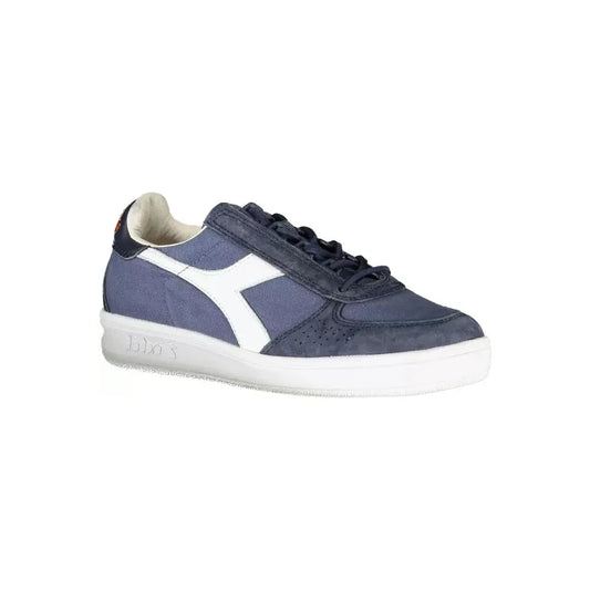 Diadora Blue Contrasting Lace-Up Luxury Sneakers Diadora