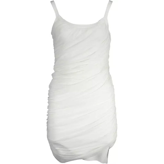 Marciano by Guess Elegant White Tank Dress with Zip Accent Marciano by Guess