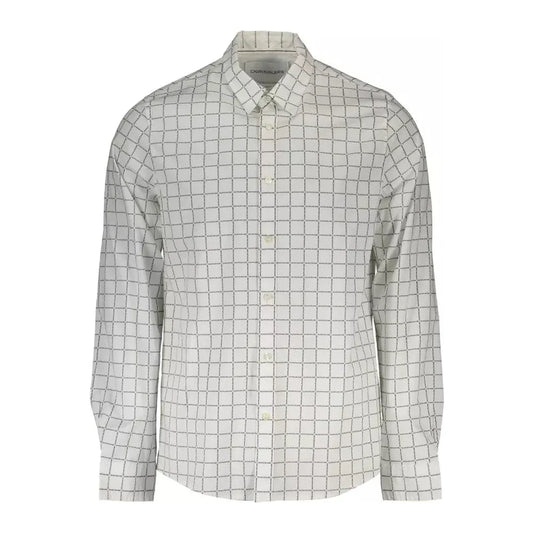 Calvin Klein Slim Fit Italian Collar White Shirt Calvin Klein