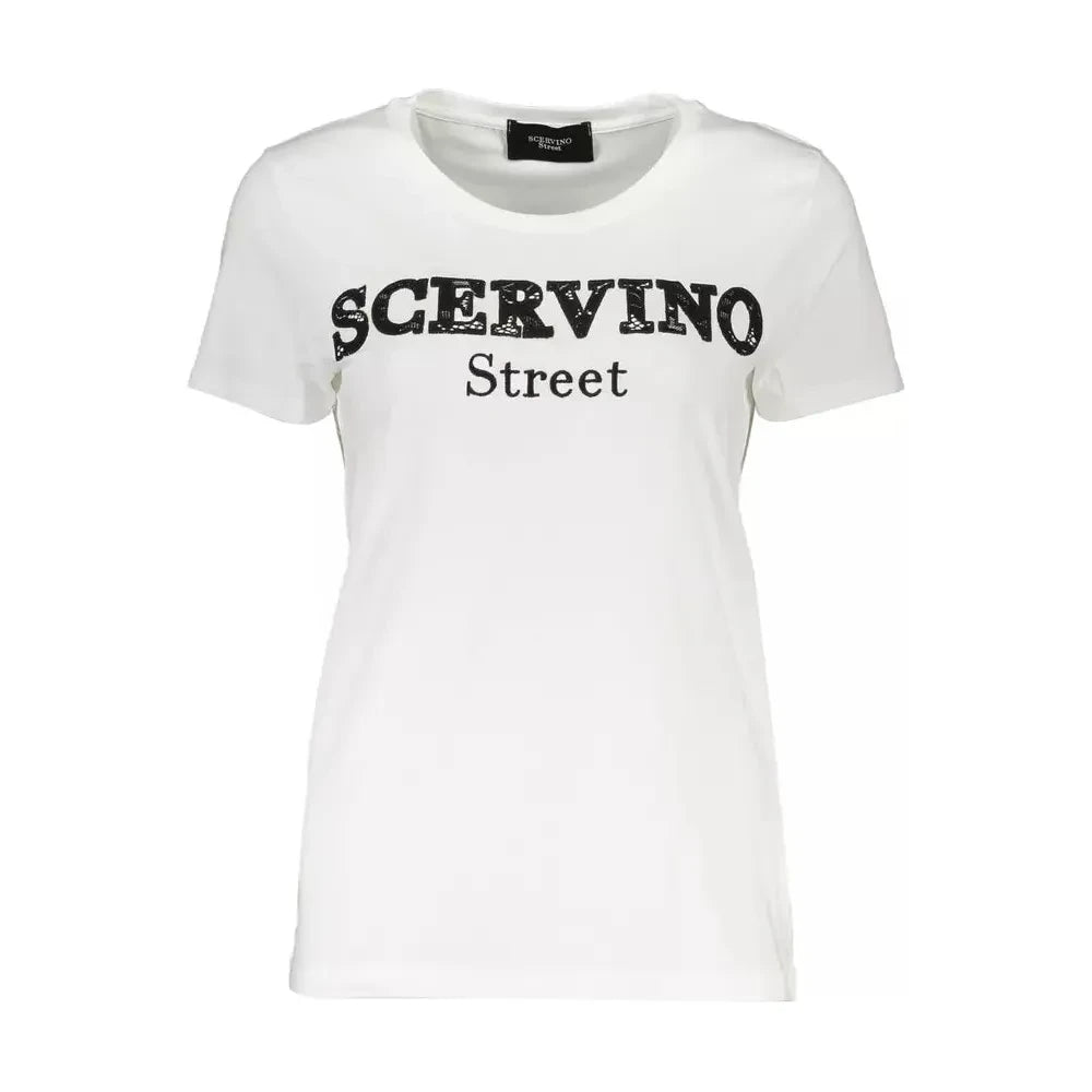 Scervino Street White Cotton Women Top