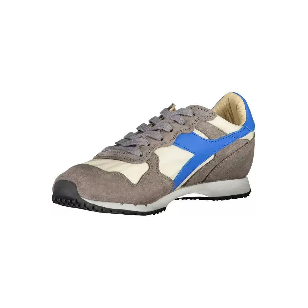 Diadora Chic Gray Leather Blend Sneakers Diadora