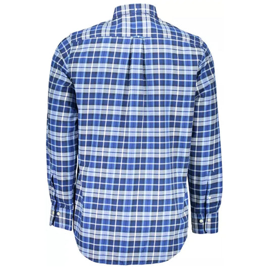 Gant Classic Blue Cotton Long Sleeve Shirt Gant