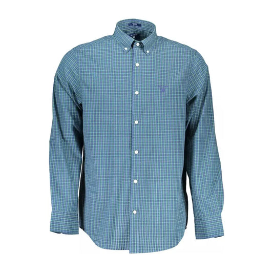 Gant Blue Cotton Men Shirt Gant