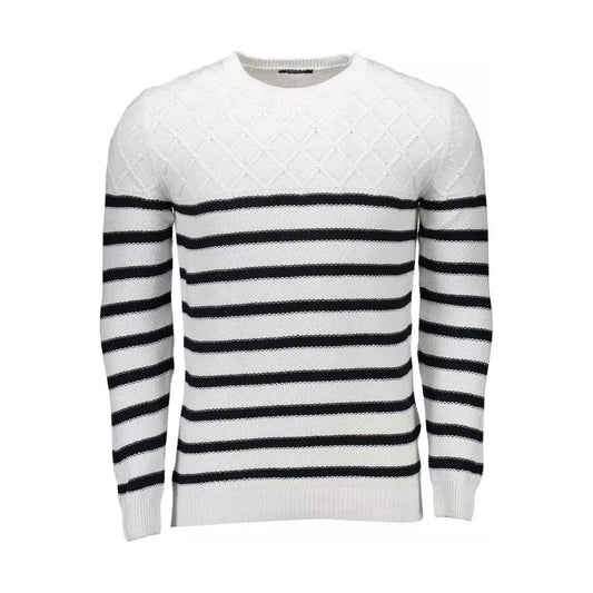 Marciano by Guess Elegant White Round Neck Men's Sweater Marciano by Guess