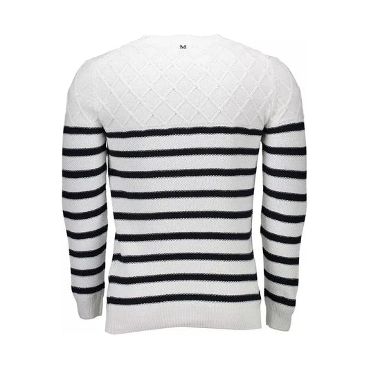 Marciano by Guess Elegant White Round Neck Men's Sweater Marciano by Guess