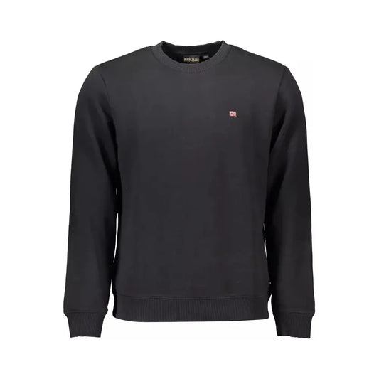 Napapijri Black Cotton Men Sweater Napapijri