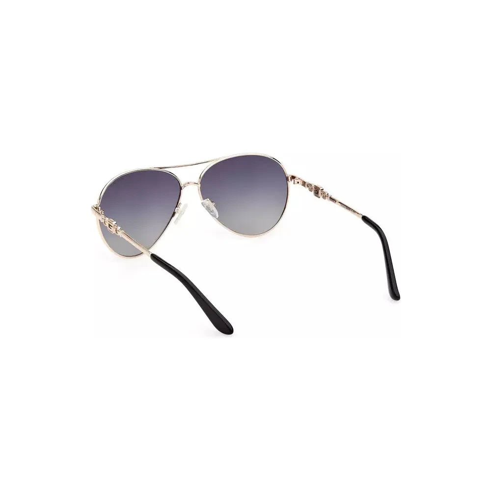 Guess Jeans Chic Teardrop Metal Frame Sunglasses Guess Jeans