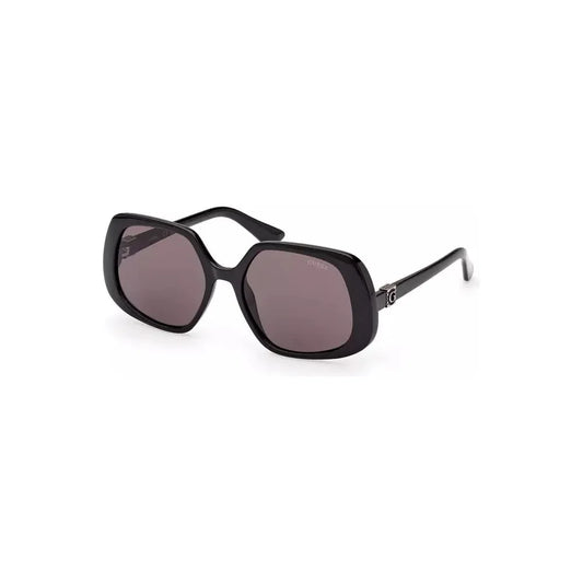 Guess Jeans Chic Black Square Frame Sunglasses Guess Jeans