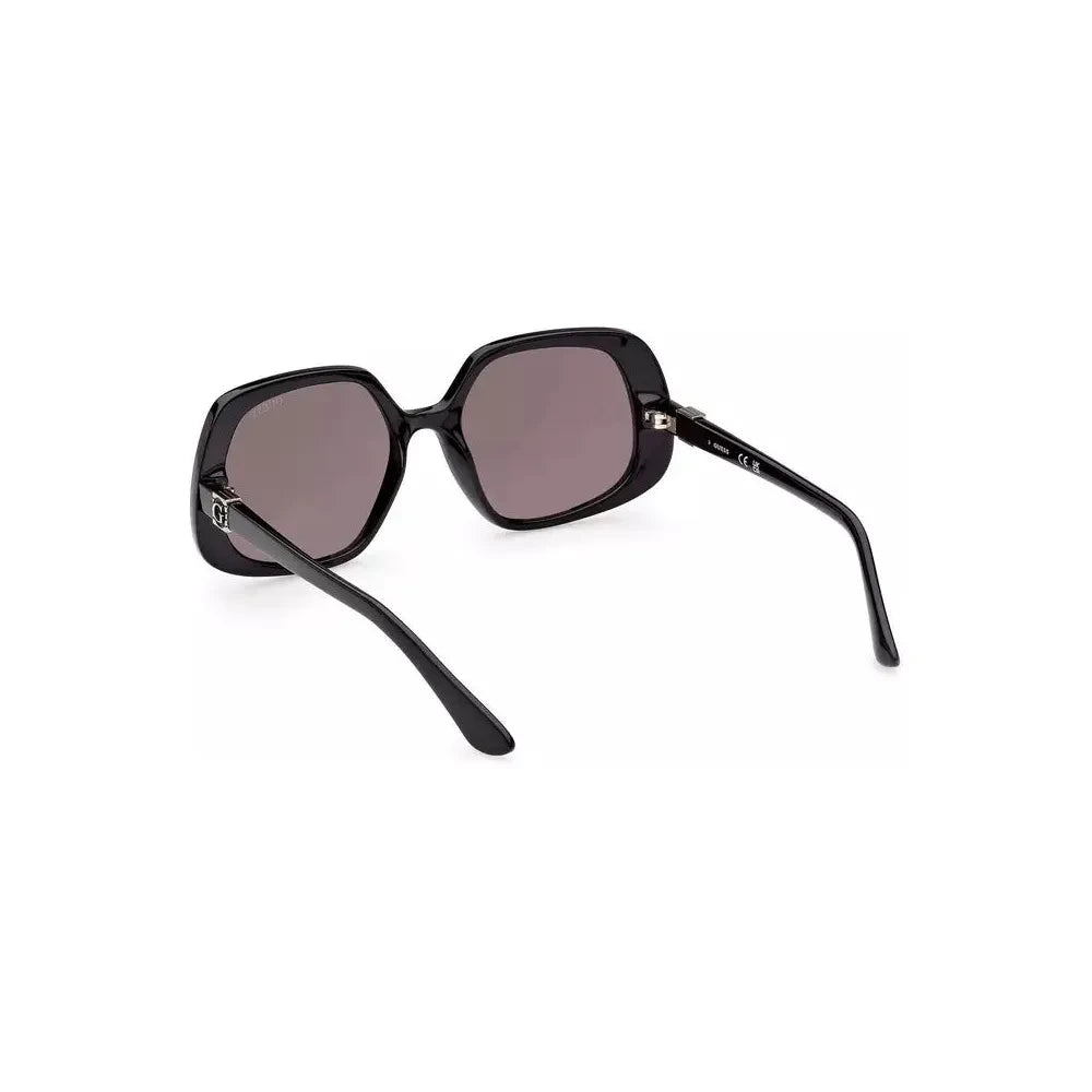 Guess Jeans Chic Black Square Frame Sunglasses Guess Jeans