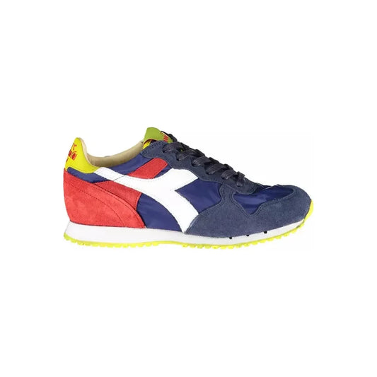 Diadora Elegant Blue Contrasts Lace-Up Sneaker Diadora