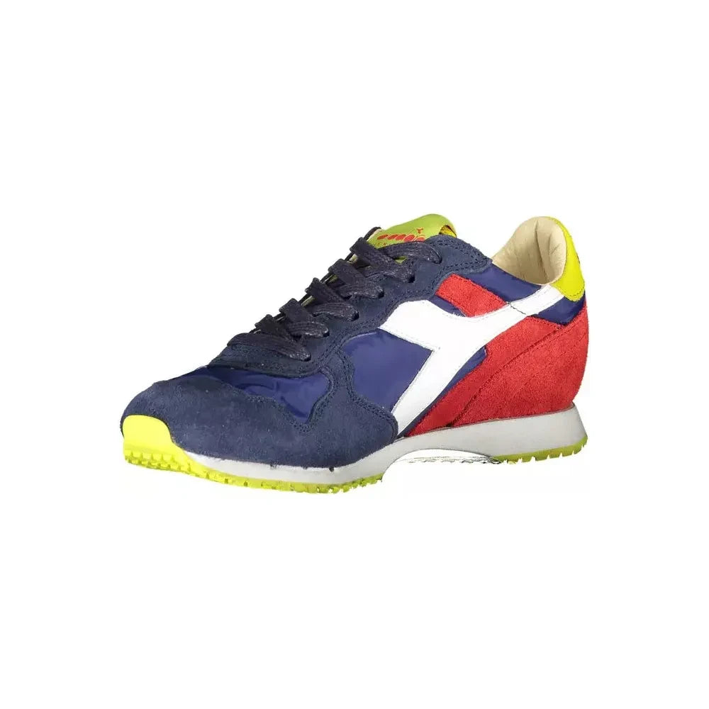 Diadora Elegant Blue Contrasts Lace-Up Sneaker Diadora