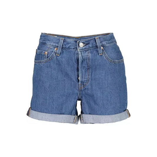 Levi's Chic Blue Cotton Denim Shorts Levi's