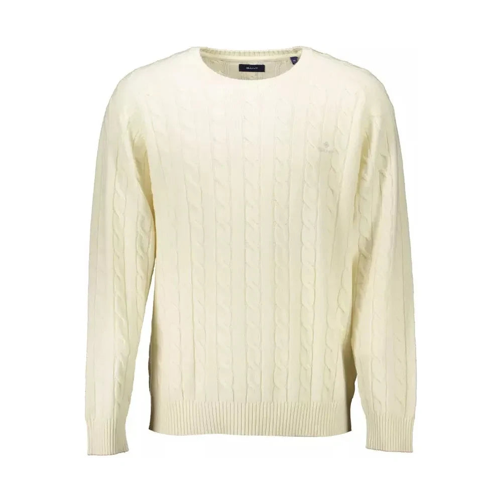 Gant Elegant White Woolen Sweater Gant