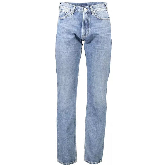 Gant Light Blue Cotton Classic 5-Pocket Jeans Gant