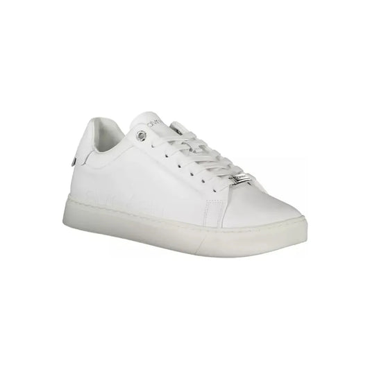 Calvin Klein White Leather Women Sneaker Calvin Klein