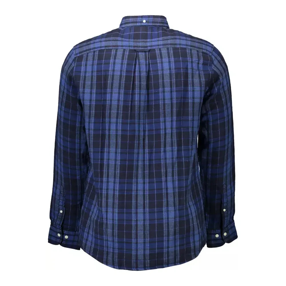 Gant Elegant Blue Button-Down Cotton Shirt Gant