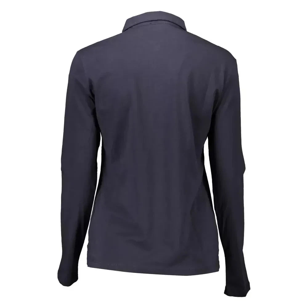 U.S. POLO ASSN. Elegant Long-Sleeved Blue Polo for Women U.S. POLO ASSN.