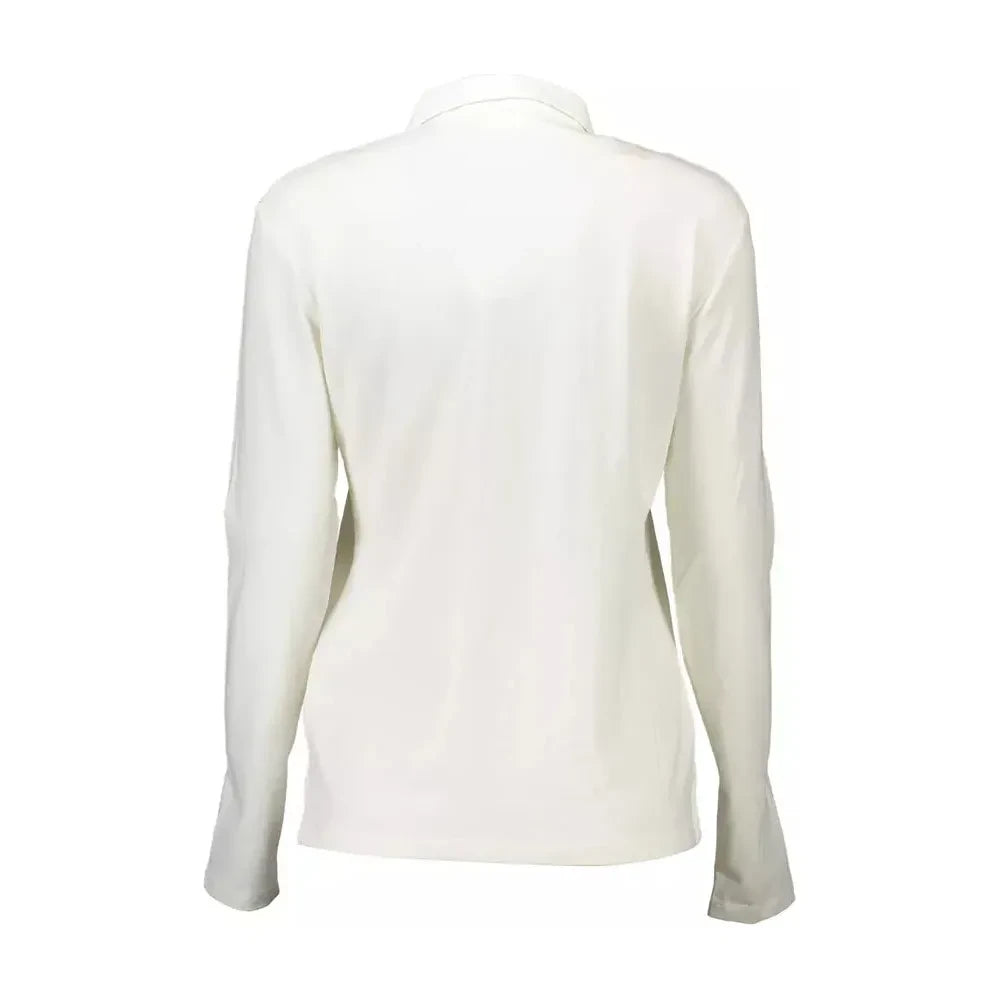 U.S. POLO ASSN. Elegant Long-Sleeved White Polo Shirt U.S. POLO ASSN.