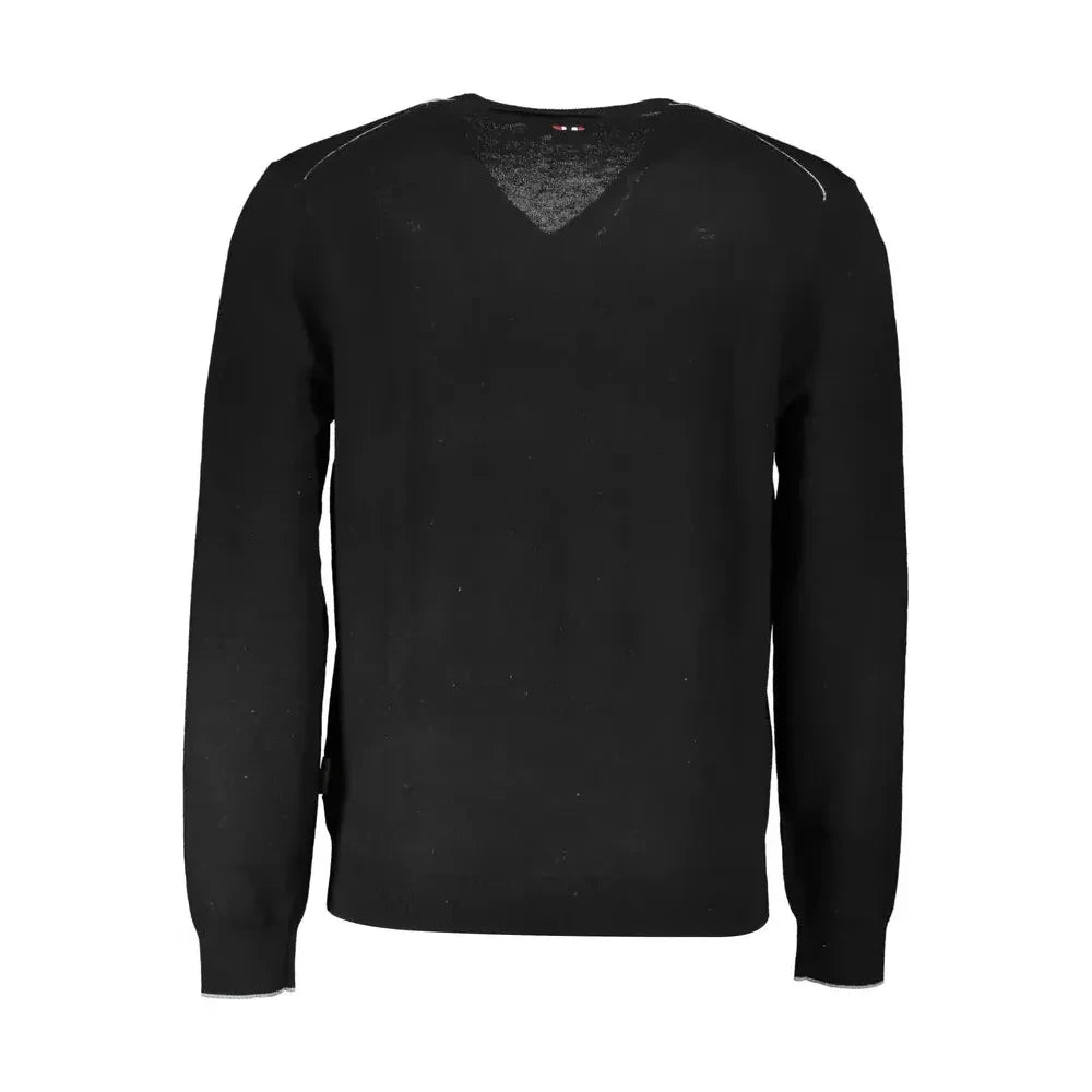 Napapijri Black Wool Men Sweater