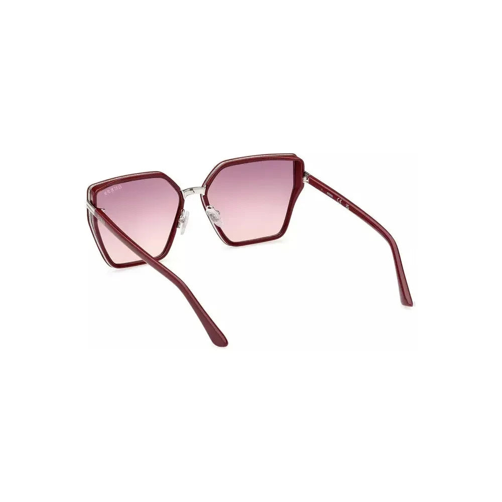 Guess Jeans Hexagonal Chic Pink Sunglasses Guess Jeans