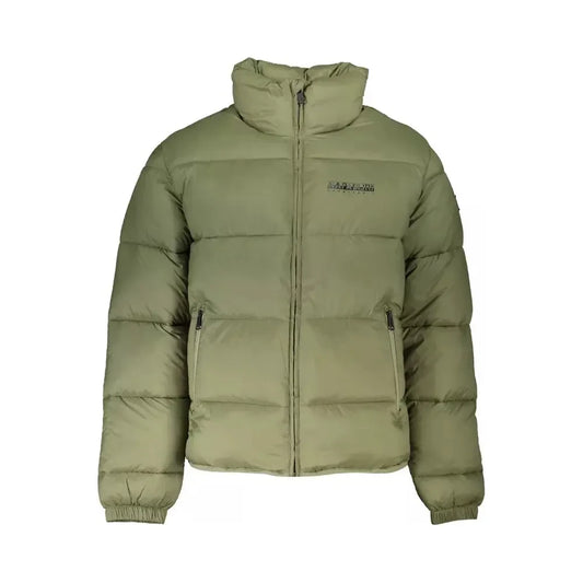 Napapijri Eco-Conscious Long-Sleeved Green Jacket Napapijri