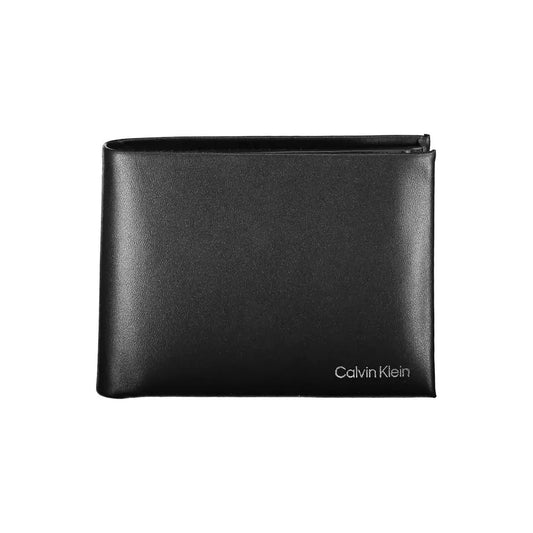 Calvin Klein Sleek Black Leather Wallet with Coin Purse Calvin Klein