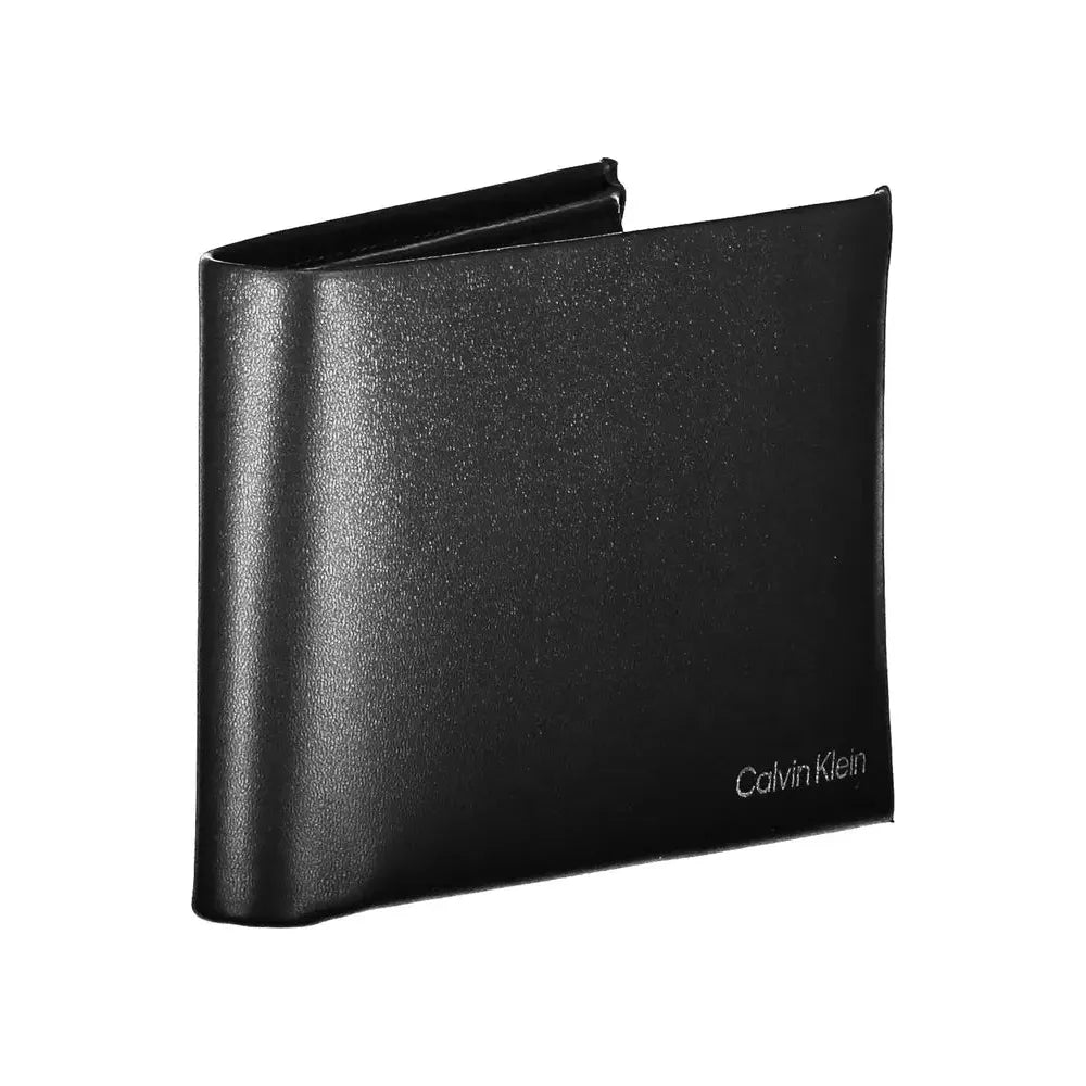 Calvin Klein Sleek Black Leather Wallet with Coin Purse Calvin Klein