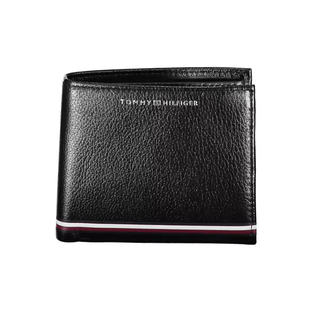 Tommy Hilfiger Black Leather Men Wallet